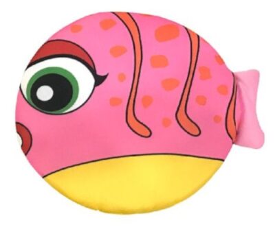 Summertime Splash frisbee Animal 20 cm foam roze/geel 287382