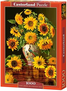 Sunflowers in a Peacock Vase Puzzel (1000 stukjes) 26832568035