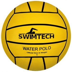 SwimTech Waterpolobal Rubber Geel maat 5 412698