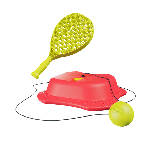 Swingball Reflex Tennistrainer met All Surface Basis Rood/Geel 1030916