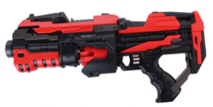 Tack Pro blaster shotgun Pro Attack junior 45 cm zwart/rood 11 delig 422819