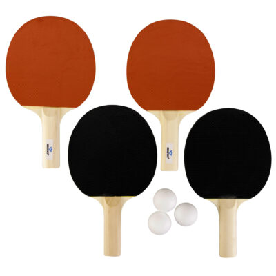 Tafeltennis set met 3 ballen en 4 batjes 1 ster 10239348