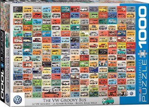 The VW Groovy Bus Puzzel (1000 stukjes) 26947399437