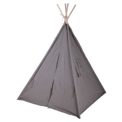 Tipi speeltent voor kinderen 103 x 160 cm - grijs 10383578