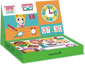 Tooky Toy A Wonderful Day Educatief Houten Magneetbord 108 delig 1023700