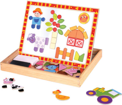 Tooky Toy Educatieve Magneet en Krijtbord Boerderij 85 delig 1023694