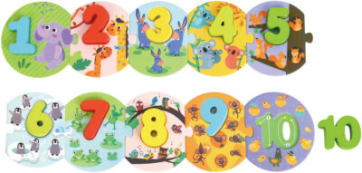 Tooky Toy Getallenpuzzel Educatief Houten Speelgoed 20 delig 1023703