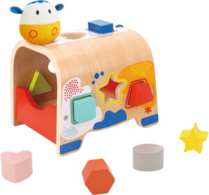 Tooky Toy Houten Vormenstoof Koe 12 maanden 9 delig 1024505