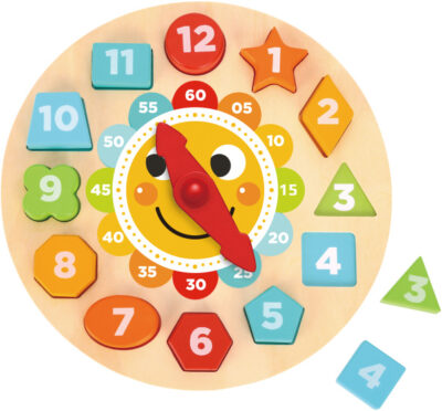 Tooky Toy Klokpuzzel Educatief Houten Speelgoed 13 delig 1023693