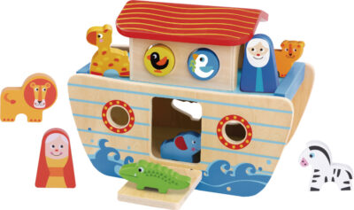 Tooky Toy Noah&apos;s Ark Houten Vormenboot 24 maanden 18 delig 1023709