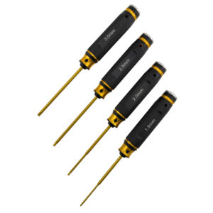 TopRC - Hex Tool Set - Ti-Ni Coated - 1.5 / 2.0 / 2.5 / 3.0 Mm in opbergdoos 35561