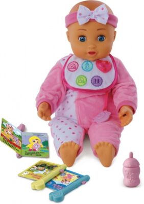 VTech Little Love babypop Eva&apos;s Eerste Woordjes 40 cm roze 330738