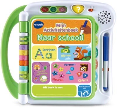 VTech kinderboek Mijn Activiteitenboek Naar School groen 2 delig 1018042