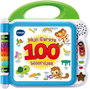 VTech kinderboek Mijn Eerste 100 Woordjes blauw 284177