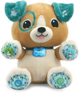 VTech knuffel Mijn Interactieve Puppy pluche bruin/turquoise 1018043