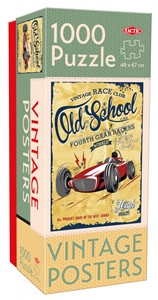 Vintage - Old School Gear Racers Poster Puzzel (1000 stukjes) 37420044582