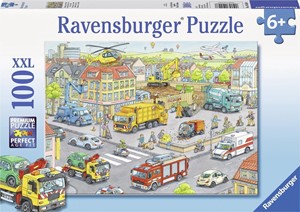 Voertuigen in de Stad Puzzel (100 XXL stukjes) 27170784507