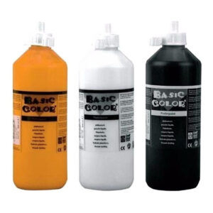 Voordeel set van 3x kleuren plakkatverf waterbasis van 3x 500 ml 10191216