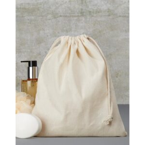 Voordelige beige katoenen cadeautasje 25 x 30 cm 10119666