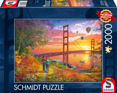 Wandeling naar de Golden Gate Bridge - 2000 stukjes - Puzzel 13450