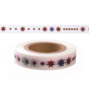 Washi knutsel tape met sterren 10070186