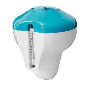 Water/zwembad chloordrijver met thermometer voor kleine zwembaden 10148357