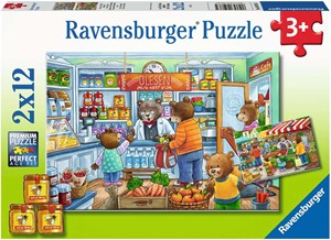 We Gaan Boodschappen Doen Puzzel (2 x 12 stukjes) 25792782875