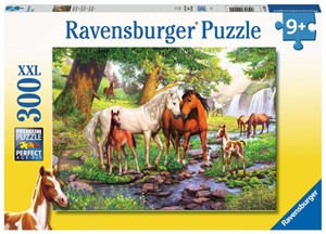 Wilde Paarden bij de Rivier Puzzel (300 XXL stukjes) 27151717293