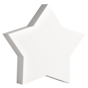 Witte houten MDF sterren van 11 cm 10066711