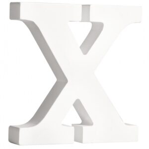 Witte houten letter X 10066707