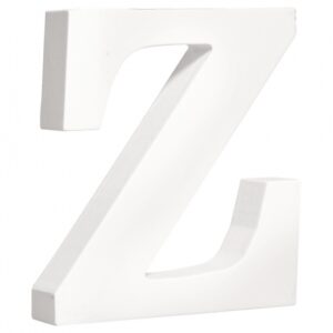 Witte houten letter Z 10066709