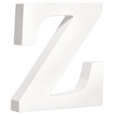 Witte houten letter Z 10066709