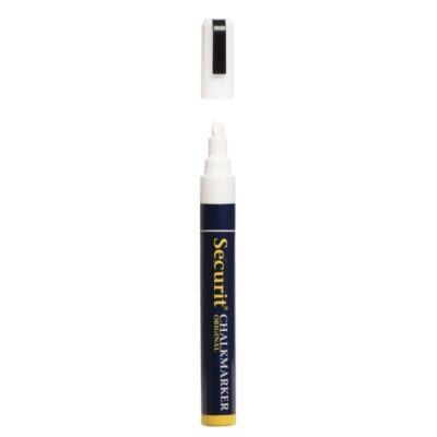 Witte krijtstift platte punt 2-6 mm 10120568