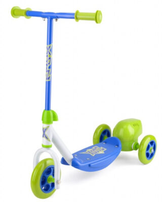 Xootz 3 wiel kinderstep Bubble Scooter Jongens Voetrem Groen/Blauw 448155