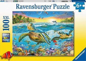 Zeeschildpadden Puzzel (100 XXL stukjes) 28524211895